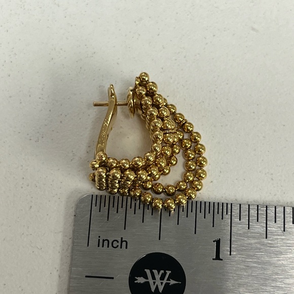 Cartier Draperie 18K Yellow Gold Drop Earrings - Picture 10 of 10